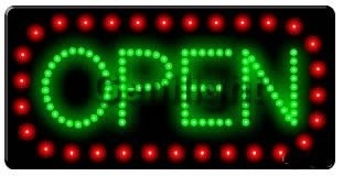 Innenräumliche LED-Open-Sign-Panel Größe 56*33 CE/Rohs-Zertifikat Stromversorgung und Hängekette