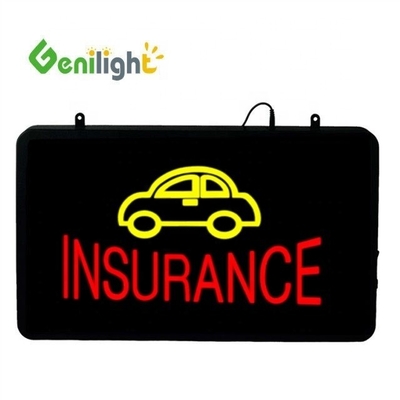 Pixel Pitch LED Auto Logo mit INSURANCE Neon offenes Zeichen Hergestellt von Genilight