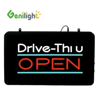 Genilight Indoor 56*33cm Hochhell- und Niederspannungs-LED-Open Sign mit RGB-Funktion