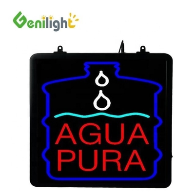 Kontrastverhältnis Genilight Innenraum 22*13 Zoll LED Cafe Offener Schild mit und Stromsparung
