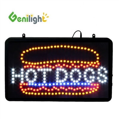 Kontrastverhältnis Genilight Innenraum 22*13 Zoll LED Cafe Offener Schild mit und Stromsparung