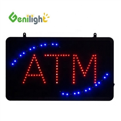 PCB-Board Acrylmaterial und ovale Form LED Werbebank Geldautomaten offenes Zeichen