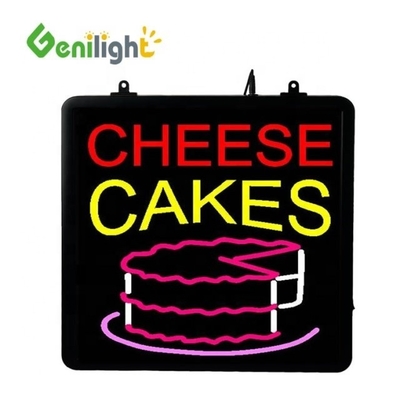 Deco-Stil Custom LED Eiscreme Kuchen Neonschild mit Acryl Front Board Display