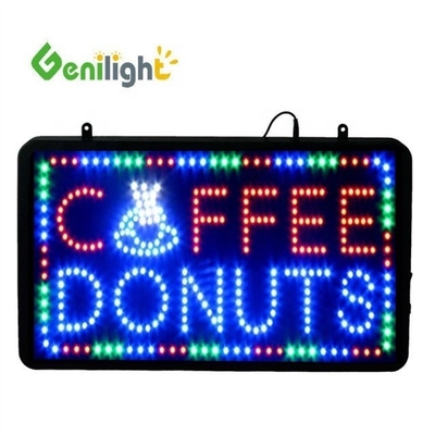 Genilight LED Offener Schild für Kaffee 53*45cm Bildschirmgröße CE RoHS LVD zertifiziert