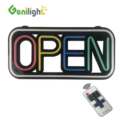 AC 110 V-240 V Spannung Mehrfarbiges LED-Offene Neonschild mit Stromversorgung und kundenspezifischem Design