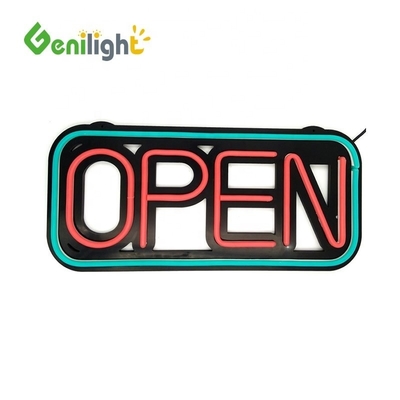 AC 110 V-240 V Spannung Mehrfarbiges LED-Offene Neonschild mit Stromversorgung und kundenspezifischem Design