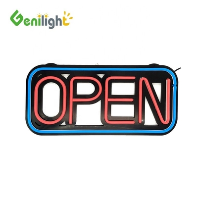 AC 110 V-240 V Spannung Mehrfarbiges LED-Offene Neonschild mit Stromversorgung und kundenspezifischem Design