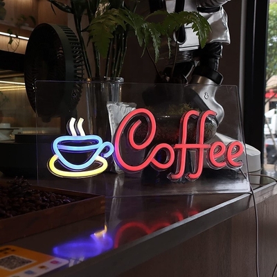Genilight Hang Style Klassische Acryl Rückseite LED Elektrische Neonschild für Kaffeehaus