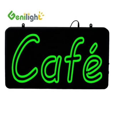 Animation Display Funktion DC 12V Indoor LED Cafe Neon Schild mit ABS Open-Mold Outframe