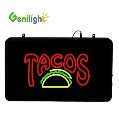 22 * 13 Zoll LED Neon-Schild für TACOS Store Helligkeit Vollfarbe Funktion 2 Wechselmodi