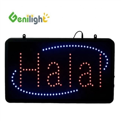Genilight Indoor 56*33cm HALAL LED Offene Anzeige Bewegung Werbung Display Outframe ABS