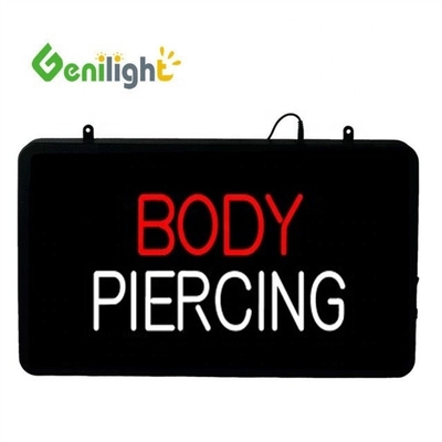 Körperpiercing und Tätowierungen LED-Neon-Schild Genilight 56*33 cm mit Acryl-Vorplatte