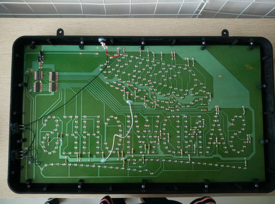 angepasste Form LED-Beleuchtung Pizza-Display-Schild für Ladenfenster in PC-Material