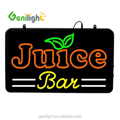 GLT-LSN5633-016 Juice Bar Neon Werbefensterschild mit 5 mm oder 8 mm LED-Lichtquelle