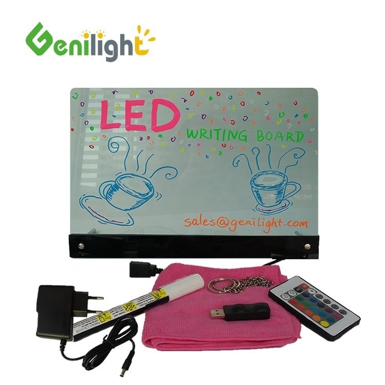 DIY Vollfarbenleuchtendes Fluoreszenz-LED-Markerboard mit verstellbarem Blickwinkel H/V