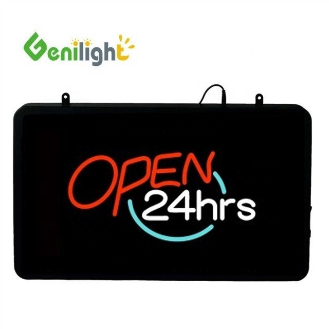 22*13 Zoll LED Neon-Schild mit 24-Stunden-offenen Brief anpassbar und CE RoHS-zertifiziert