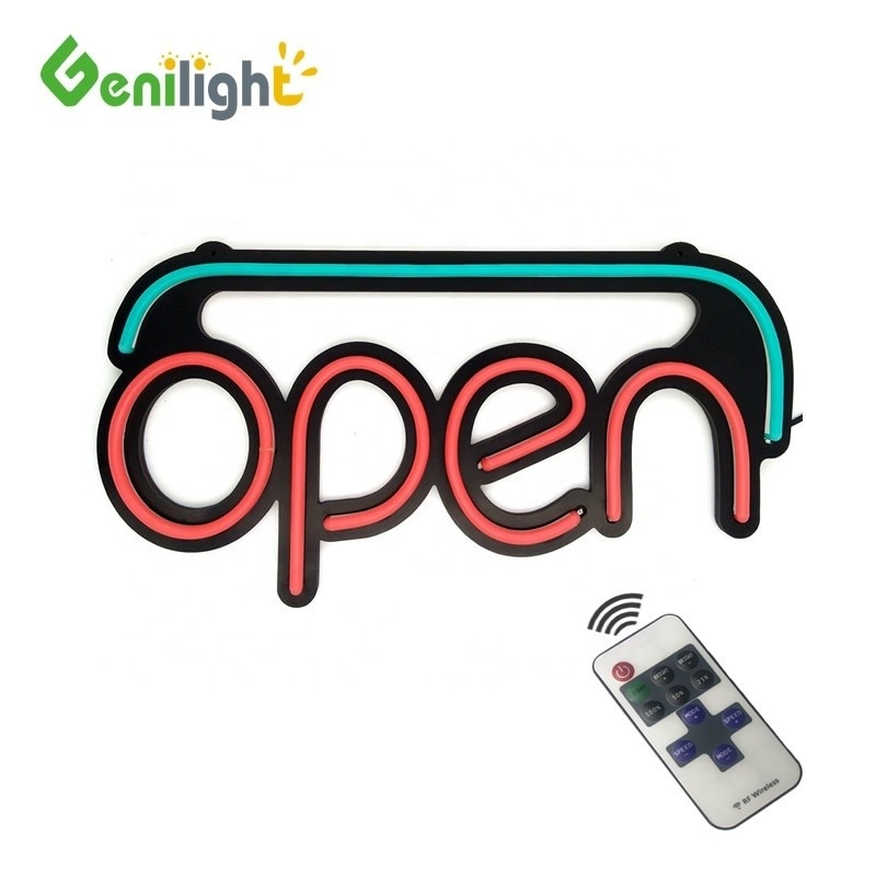 Genilight 48*25cm Innenbereich Gebraucht Neon-Schild Licht Wandfenster Dekor 10 Art Change Funktion