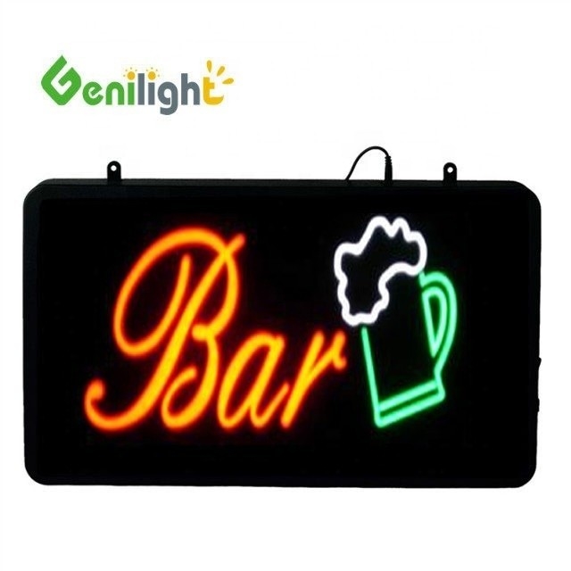 Genilight 56*33 cm Best Design LED Neon Bierbar Licht Zeichen Epoxidharz und Acryl