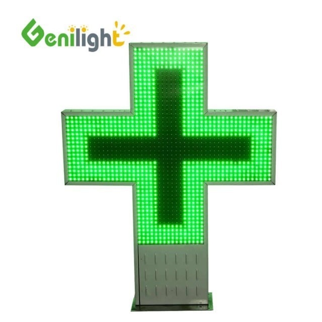 P16 P20 Pixel 3D LED Apotheke Kreuzschirm Zeichen mit RS232 HF-Steuerung Kommunikation