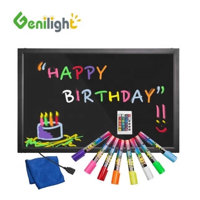 Fernbedienung Mehrfarbigkeit Superhelligkeit LED Handschrift Tafel mit 3 Blitzgeschwindigkeit