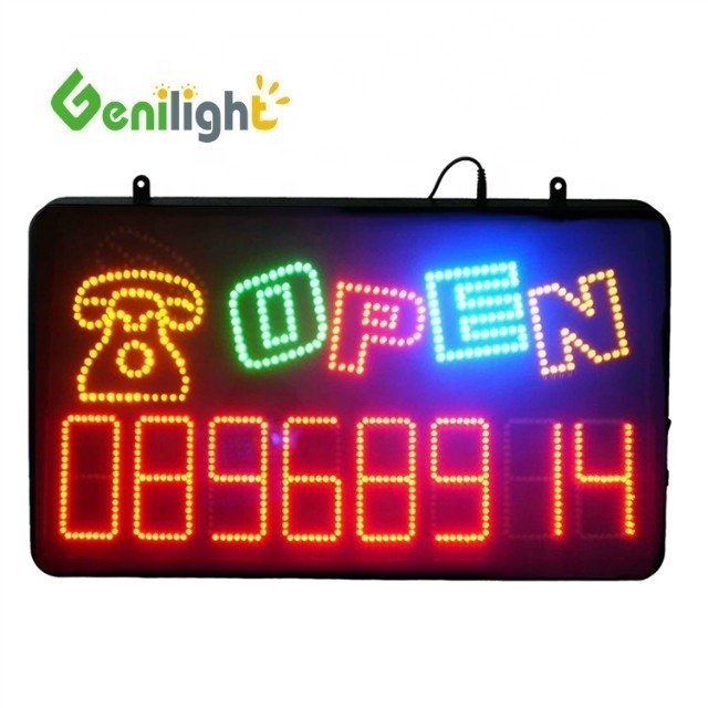56*33 Größe der Platte Individuelles elektronisches LED Neon-Offenschild mit Auflösung