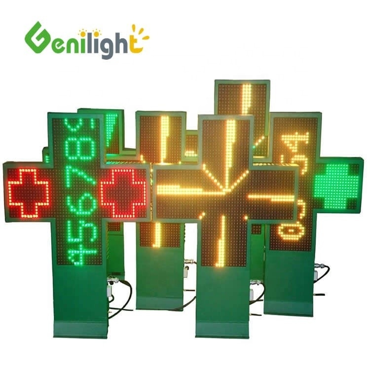 ODM Vollfarbiges LED-Kreuz Apothekenzeichen mit WIFI-Steuerung und 1G-Pixel-Konfiguration