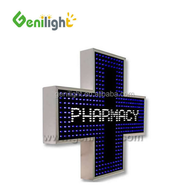 OUTDOOR RF/WIFI/Fernbedienung LED Apotheke Kreuzbildschirm Einfache Installation und Bedienung