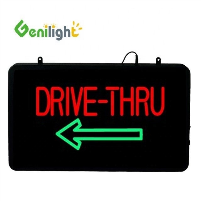 CE RoHS genehmigt Genilight 22 * 13 Zoll Indoor Acrylic LED Neon Offene Schild für Werbung