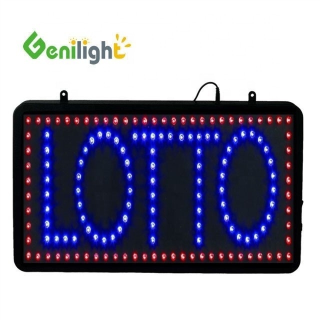 Original Genilight Innenraum 56*33cm Superhelligkeit Custom LED LOTTO Offene Anzeige LED-Schild