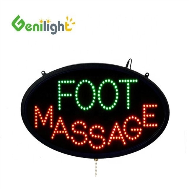 OEM Touchscreen LED Neon Fußmassage Offener Schild mit Animation und Einschalten / Ausschalten