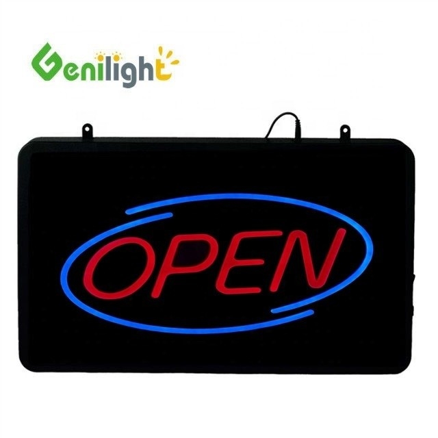 Genilight 56*33 cm Custom Neon-Betriebszeit Led Offener Schild Anzeige Funktion ANIMATION
