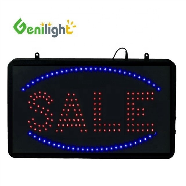 Genilight Innenwerbung Custom LED SALE Offene Anzeige LED-Schild für den Laden RGB LED