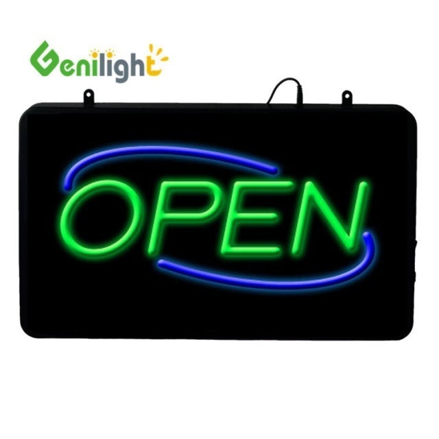 Mehrfarbiges LED-Schild für die Öffnung von Geschäften