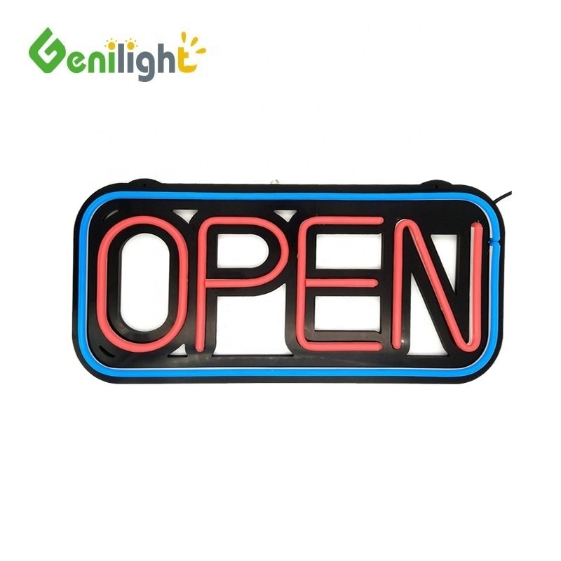 12V Eingangsspannung Genilight ABS Gesichtsschild Neon Silikon Schild 48*25cm für ABS Material