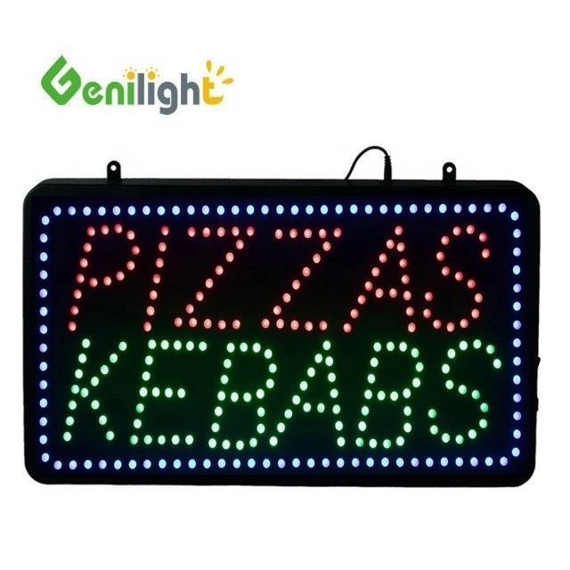 Programmierbares LED-Scrolling-Elektrisches Display Genilight Innenraum 56*33cm für PIZZAS KEBABS
