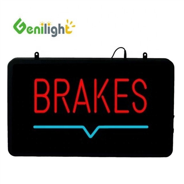 Genilight 56*33 cm LED-Bremsen Neon-Offenschild für DIY-Projekte im Einzelhandel