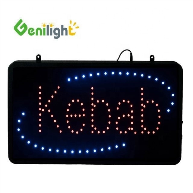 Genilight Innenraum 56*33cm Werbe-Kebab LED-Briefschild mit ABS Open-Mold Outframe