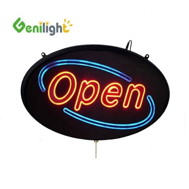 Anpassbares Panel Größe Offene wasserdichte LED Flex Neon Schild für von OEM