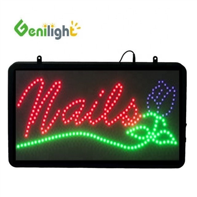 Helligkeit Genilight Indoor 56*33cm Superhelligkeit Custom LED Offene Anzeige LED Schild
