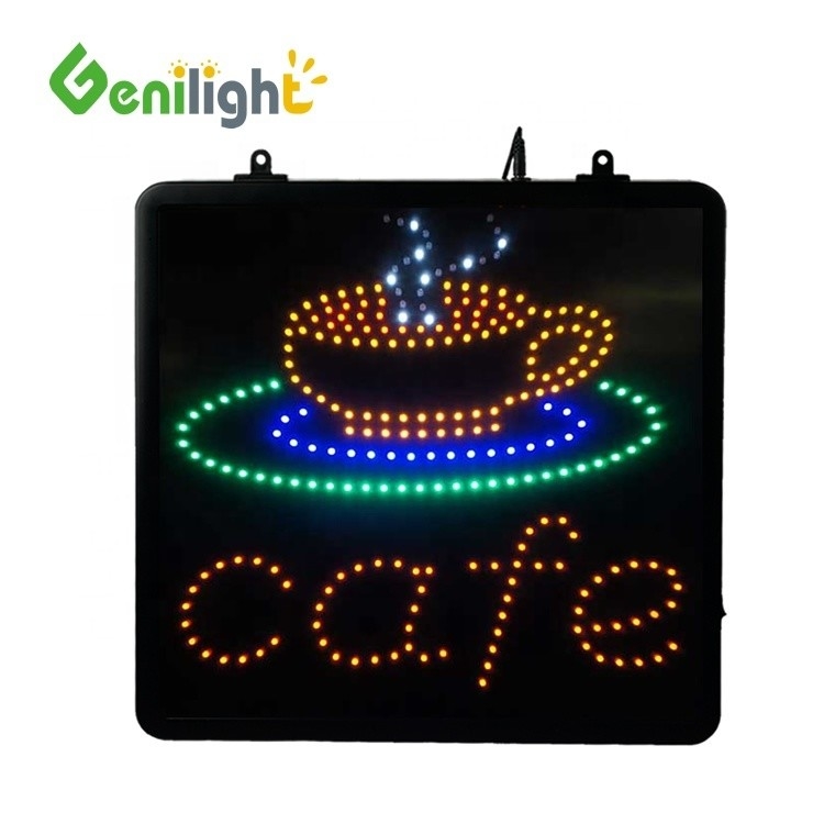 53*45 cm Animated Motion LED Business Cafe Club Sign On/Off Schalter Helles offenes Licht Neon LED