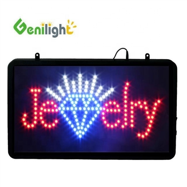 Genilight Innenraum 56*33cm LED-Schilder für die Aufbewahrung von Helligkeit und Juwelen in verschiedenen Modi
