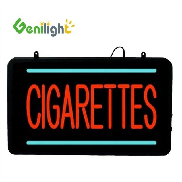 Genilight 22*13 Zoll Acryl LED Neon Schild für Zigaretten und CE RoHS zertifiziert