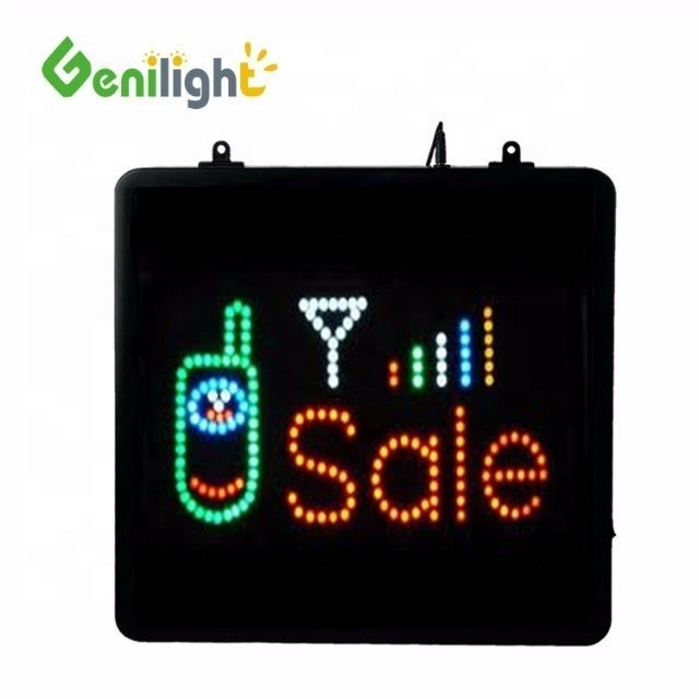 ABS-Open-Mold/Aluminium-Alloy-Material Mobiltelefon-LED-Schild mit Fernbedienung