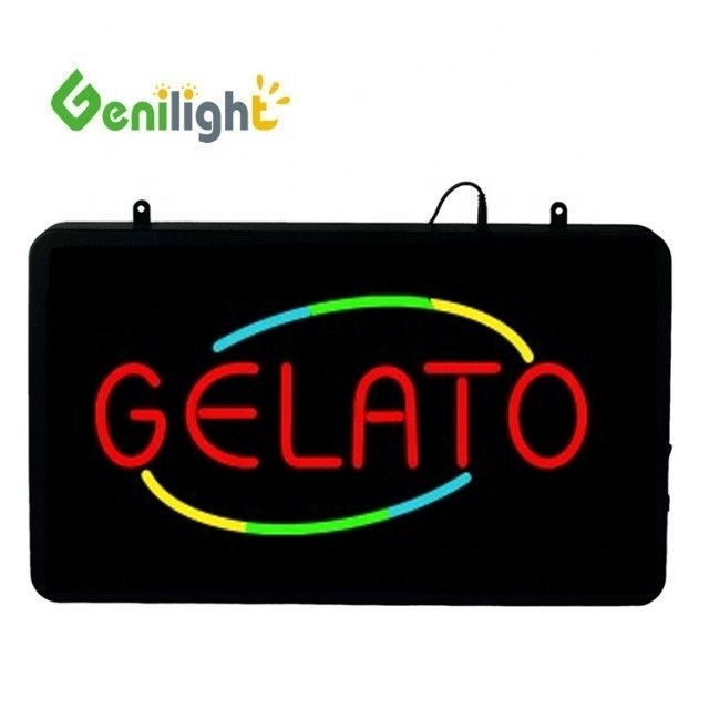22*13 Zoll RGB Farbtiefe Genilight GELATO Werbelichtboxen für Eiswaren