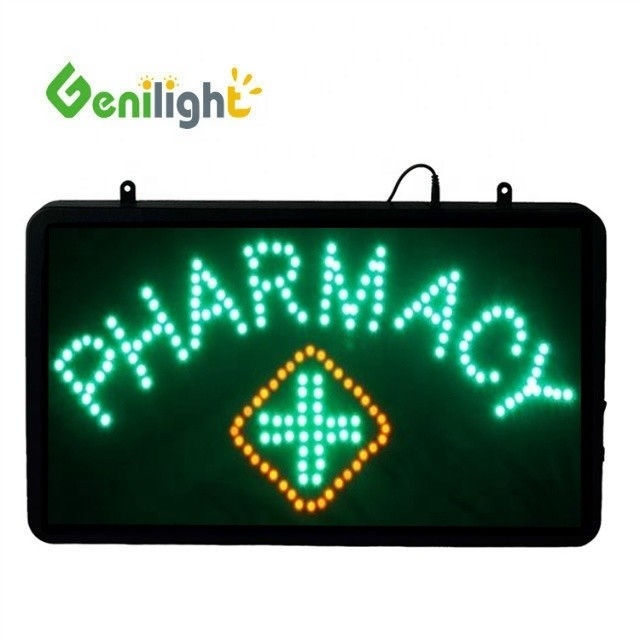 Genilight Innenraum 56*33cm DC12V LED Offene Schilder Apotheke Programm LED Display Panel Innenraum