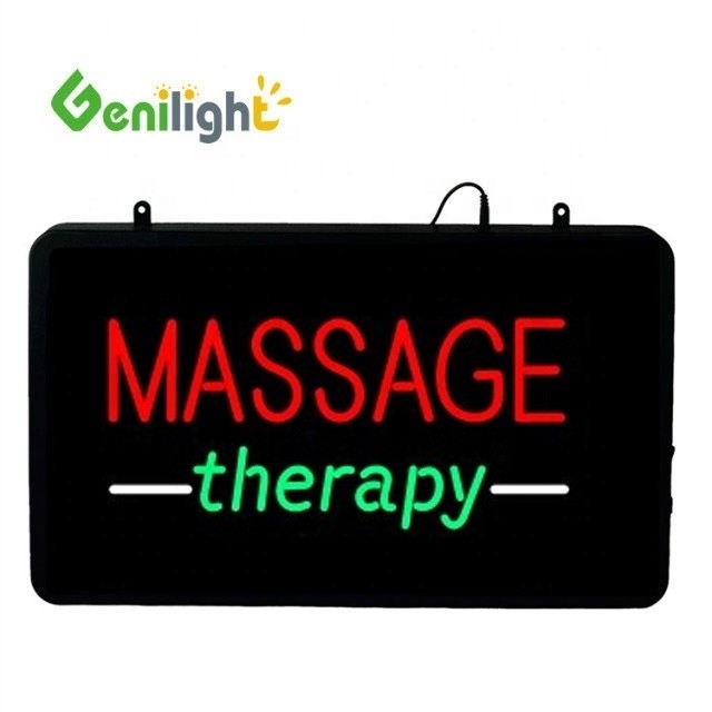 Genilight 22 * 13 Zoll CE RoHS Acryl Massage Therapie Neonschild für Massagesalon ideal