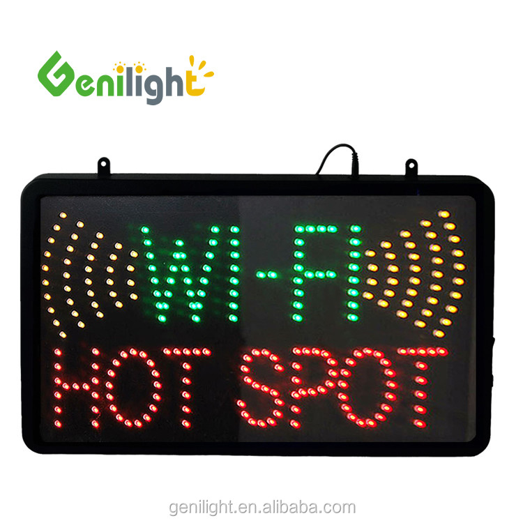 100000h Lichtlebensdauer LED-Schild für Open Hotspot und kostenloses WLAN-Internetcafé